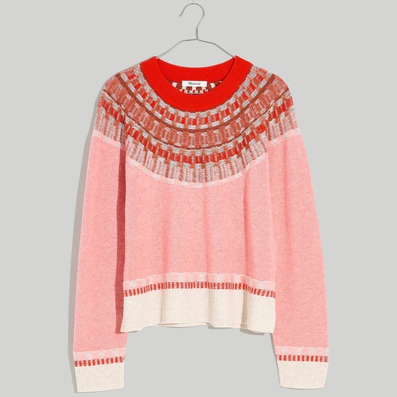 Madewell Fair Isle Mayer Pullover Sweater S - Picture 2 of 7